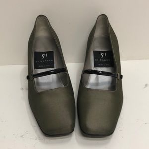 Di Sandro Made in Italy Olive Fabric MidHeel Pump